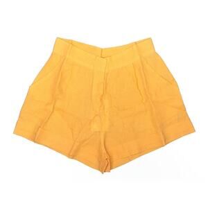 New ELIZABETH JAMES The Label Medium Sami 100% Linen Apricot High Rise Shorts